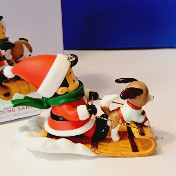 YOUNG SANTA ~ 2nd IN YOUNG SANTA SERIES ~ 2023 Hallmark Keepsake Ornament - Picture 6 of 7